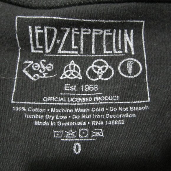 Led-Zeppelin United States of America 1977 T-Shirt Men's L Black Short Sleeve - Picture 3 of 10